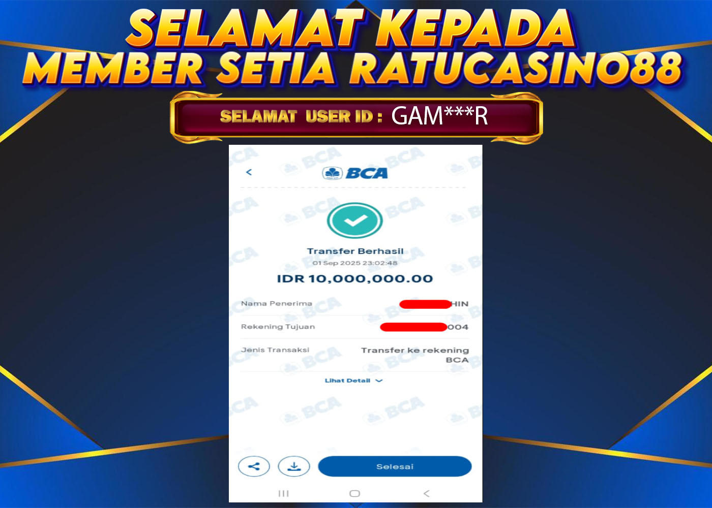 WITHDRAWAL MEMBER 44