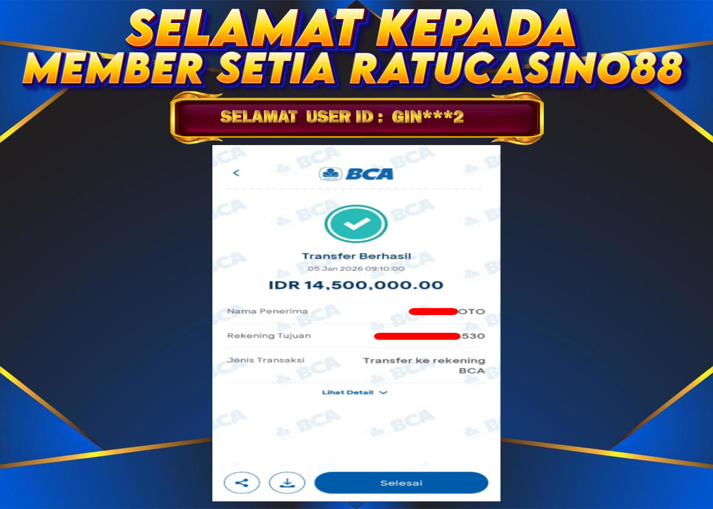 WITHDRAWAL MEMBER 185